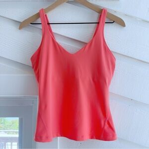 Lululemon Align Waist-Length Tank Top Raspberry Cream Pink Size 8
